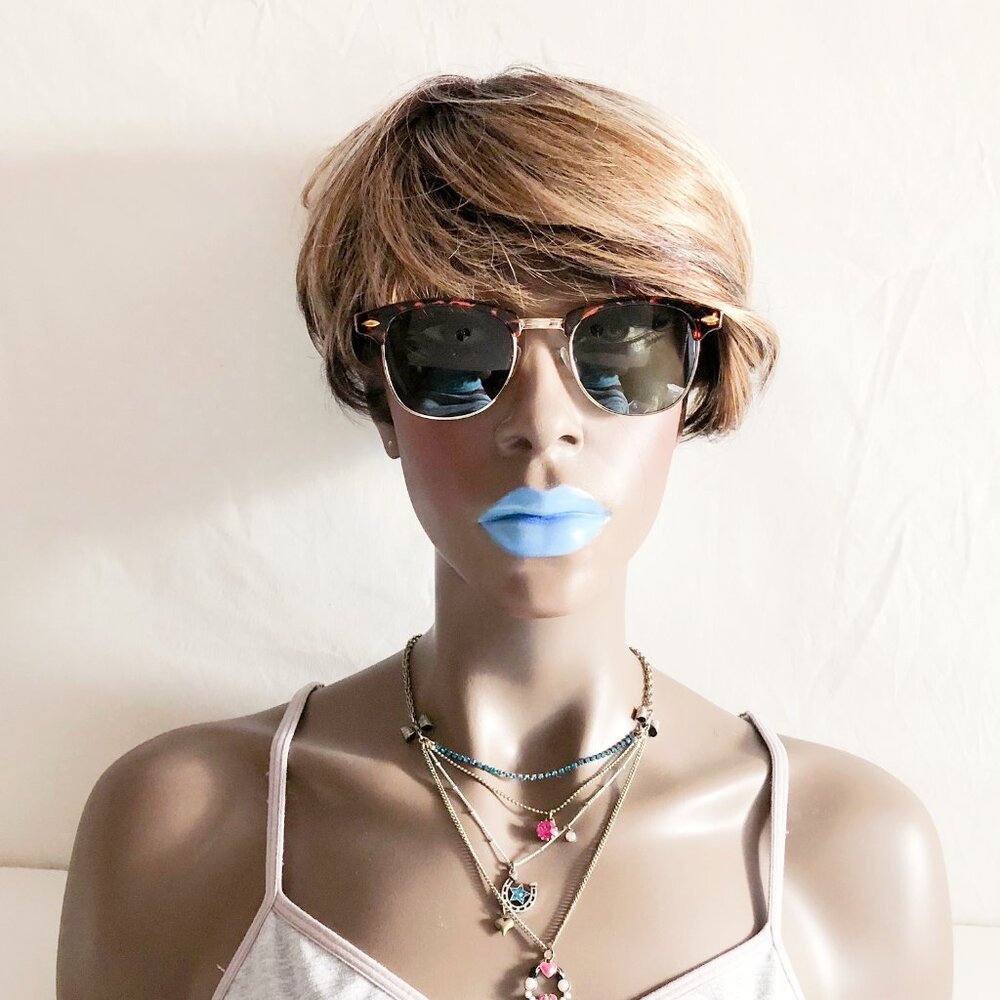 Tortoiseshell Half Frame Club Sunglasses